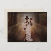 briefkaart voor bruid en bruidegom (Voorkant / Achterkant)