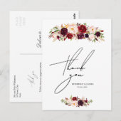 briefkaart voor bruinbloemen (Voorkant / Achterkant)