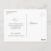 briefkaart voor bruinbloemen (Achterkant)