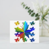 Briefkaart voor buispatroonregenboog (Staand voorkant)