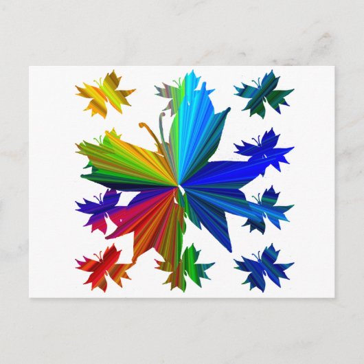 Briefkaart voor buispatroonregenboog (Voorkant)