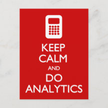 Briefkaart voor calm do Analytics