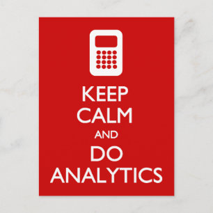 Briefkaart voor calm do Analytics