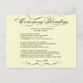 Briefkaart voor Ceremony Reading (Voorkant)