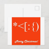 **BRIEFKAART VOOR CHRISTMAS** EENZIJDIG EN EENVOUD FEESTDAGENKAART (Voorkant / Achterkant)