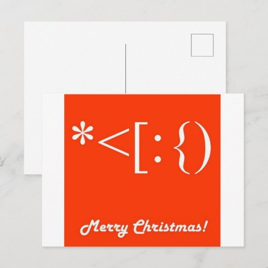 **BRIEFKAART VOOR CHRISTMAS** EENZIJDIG EN EENVOUD FEESTDAGENKAART (Voorkant / Achterkant)