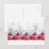 **BRIEFKAART VOOR CHRISTMAS** MET  BULBS FEESTDAGENKAART (Voorkant / Achterkant)