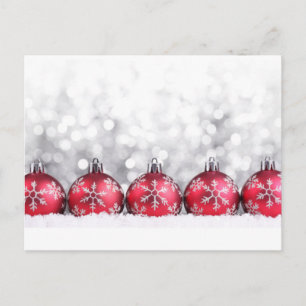 **BRIEFKAART VOOR CHRISTMAS** MET BULBS FEESTDAGENKAART