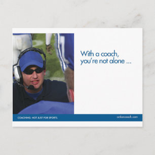 Briefkaart voor coaching Sport