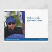 Briefkaart voor coaching Sport (Voorkant)