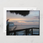 Briefkaart voor cruise en Sunset (Voorkant / Achterkant)