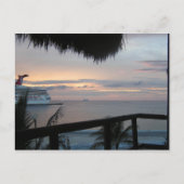 Briefkaart voor cruise en Sunset (Voorkant)