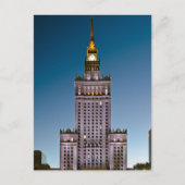 Briefkaart voor cultuur en wetenschap van Warschau (Voorkant)