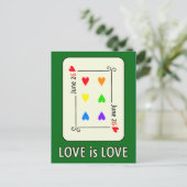 Briefkaart voor Dag voor huwelijksgelijkheid (Staand voorkant)