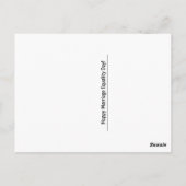 Briefkaart voor Dag voor huwelijksgelijkheid (Achterkant)