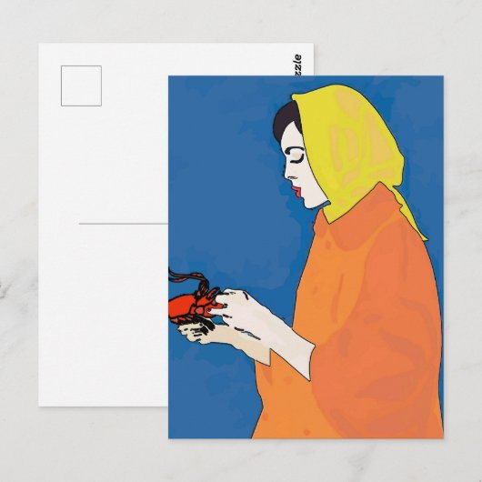 Briefkaart voor dames en heren (Voorkant / Achterkant)