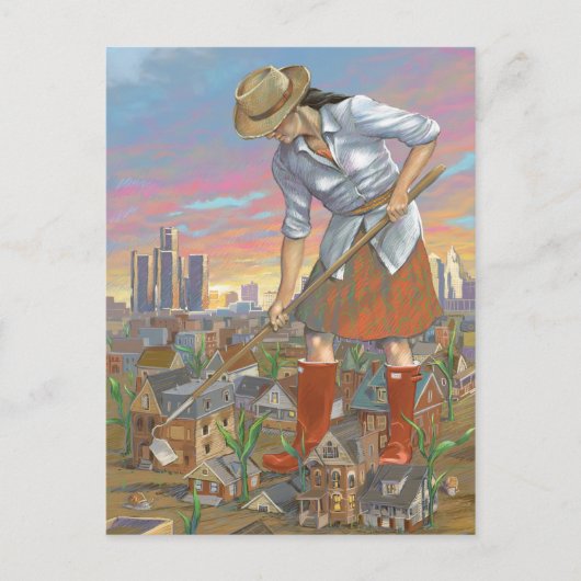 Briefkaart voor damestuinbouw (Voorkant)