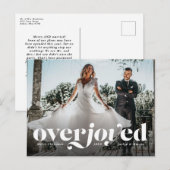 Briefkaart voor de aankondiging van de feestdag (Voorkant / Achterkant)