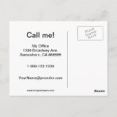 Briefkaart voor de aankoop van onroerend goed (Achterkant)