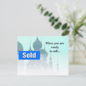 Briefkaart voor de aankoop van onroerend goed (Staand voorkant)