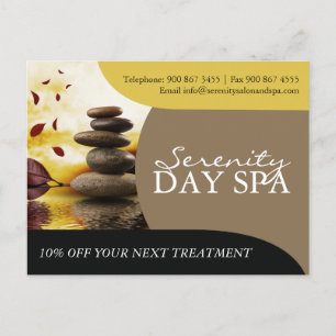 Briefkaart voor de Adverteren van Salon en Spa
