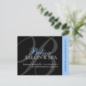 Briefkaart voor de Adverteren van Salon en Spa (Staand voorkant)