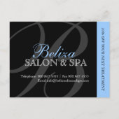 Briefkaart voor de Adverteren van Salon en Spa (Voorkant)