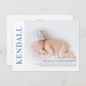 Briefkaart voor de bekendmaking van de moderne Bab (Voorkant / Achterkant)