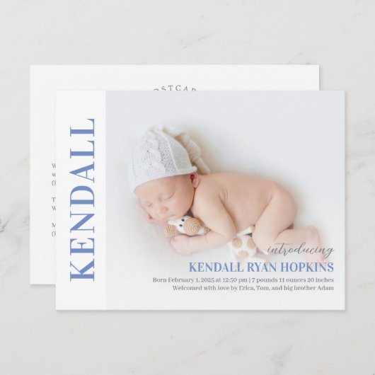 Briefkaart voor de bekendmaking van de moderne Bab (Voorkant / Achterkant)