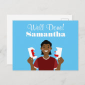 Briefkaart voor de bekendmaking van jouw tekst Ava (Voorkant / Achterkant)