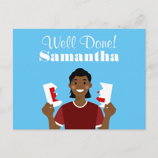 Briefkaart voor de bekendmaking van jouw tekst Ava (Voorkant)