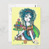 Briefkaart voor de bekerbeker van Buttercup (Voorkant / Achterkant)