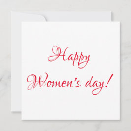 Briefkaart voor de dag van de vrouw