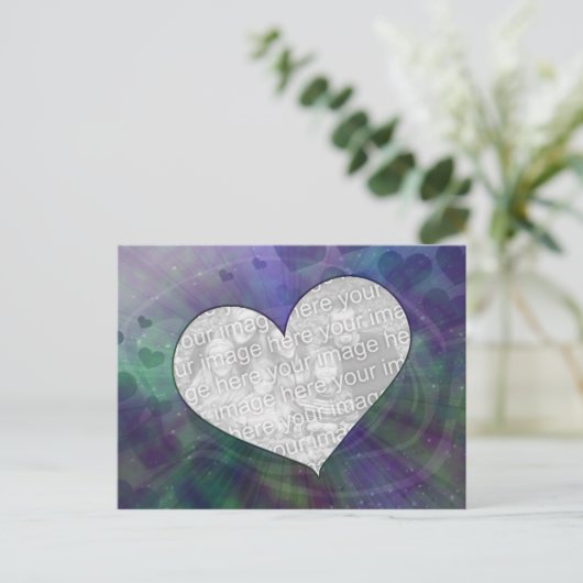 Briefkaart voor de explosie van het Obit-hart (Staand voorkant)