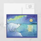 Briefkaart voor de feestdag in de Beer van Polar M (Voorkant / Achterkant)