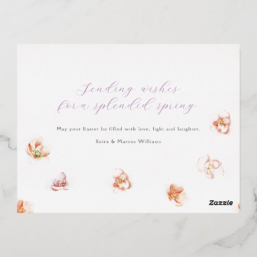 Briefkaart voor de Folie van Pasen (Achterkant)