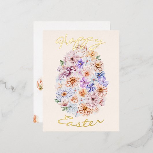 Briefkaart voor de Folie van Pasen (Voorkant / Achterkant)