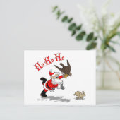 Briefkaart voor de jacht op Santa Holiday (Staand voorkant)