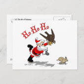 Briefkaart voor de jacht op Santa Holiday (Voorkant / Achterkant)