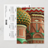Briefkaart voor de kalender van Cupolas 2012 (Voorkant / Achterkant)
