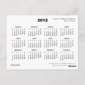 Briefkaart voor de kalender van Cupolas 2012 (Achterkant)