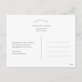 Briefkaart voor de kerstfotokaart Merry Arch (Achterkant)