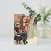 Briefkaart voor de kerstman met de Angry en de An (Staand voorkant)