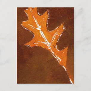 briefkaart voor de landwegen "Oak Leaf Oranje and 