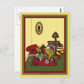 Briefkaart voor de perszaal - Gepersonaliseerd (Voorkant / Achterkant)