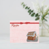 Briefkaart voor de receptenkaart voor ontbijtkoek (Staand voorkant)