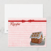 Briefkaart voor de receptenkaart voor ontbijtkoek (Voorkant / Achterkant)