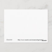 Briefkaart voor de receptenkaart voor ontbijtkoek (Achterkant)