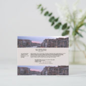 Briefkaart voor de receptie van Italiaanse dessert (Staand voorkant)