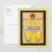 Briefkaart voor de rechten van de vrouw (Voorkant / Achterkant)